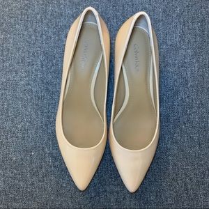 CALVIN KLEIN Cream Kitten Heels